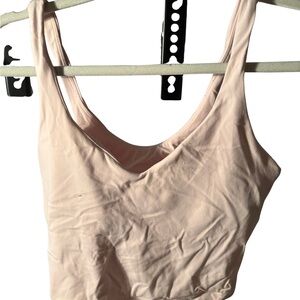 Women's Lululemon Align cropped tank light pink